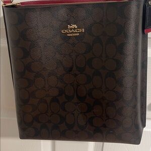 Coach Dark Brown Leather Crossbody Bag